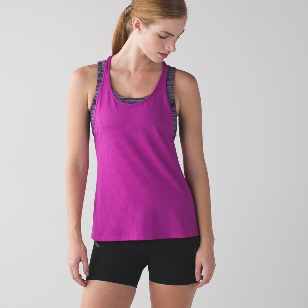 LULULEMON All Sport Support Bra Tank SIZE 6 Ultra Violet Purple